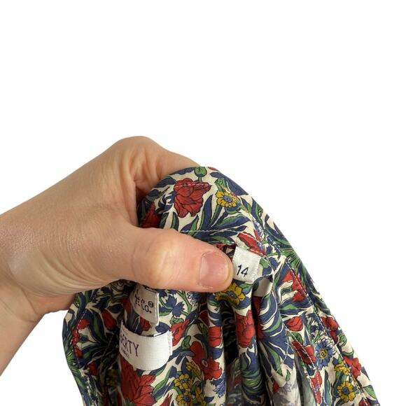 The Oxford Shirt Co Liberty Fabric Floral Button Front Shirt Womens UK 14 US 10 - Picture 5 of 5